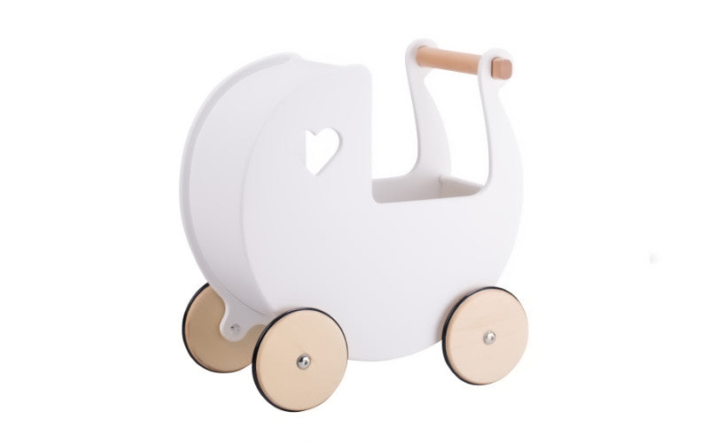Moover Passeggino Per Bambole In Legno – Naturale – Per Bambini Da 6 Mesi A 3 Anni
