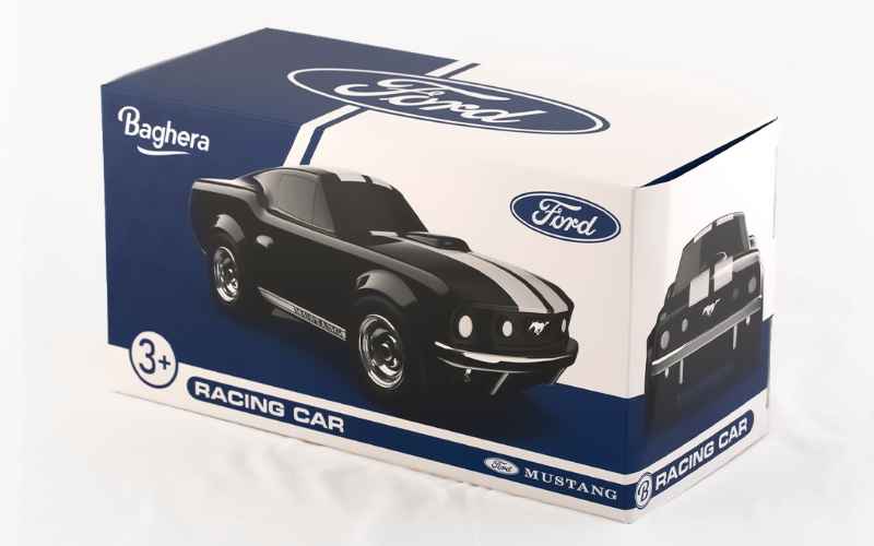 Spielzeugauto von Bagher Ford Mustang in schwarz