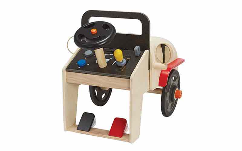 Automechaniker von Plan Toys | Holzspielzeug für Kinder zum Spielen