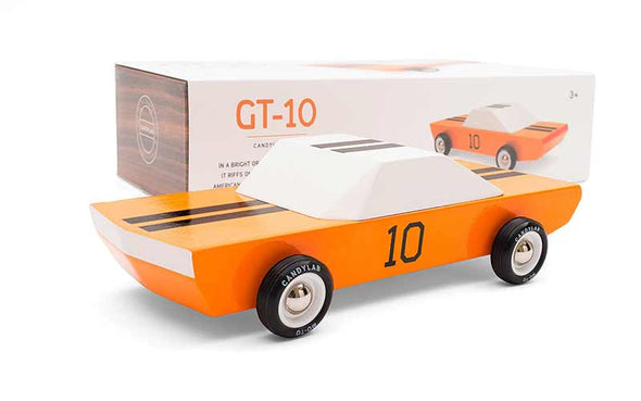 Candylab Toys GT 10 oranges Holzauto