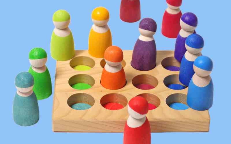 Set of Sorting Boards 12 Rainbow Friends GRIMM'S