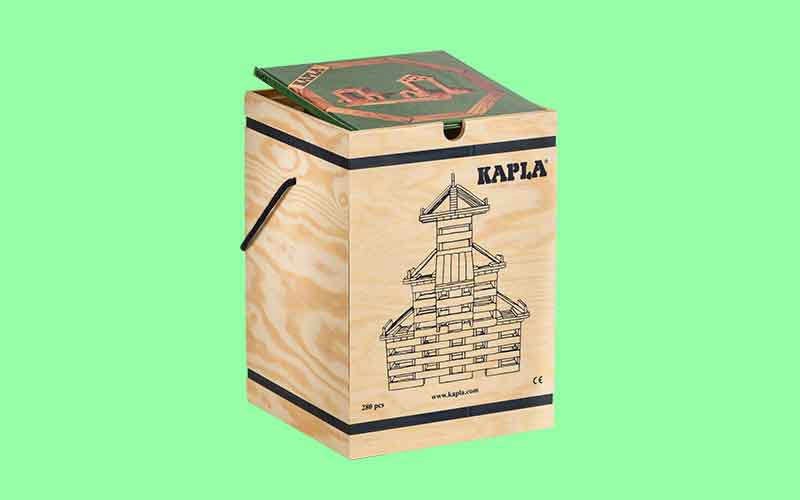 Produktbild von Kapla Bausteine 280 Er Holzkiste Mit Kunstbuch Rot 6 Jahre