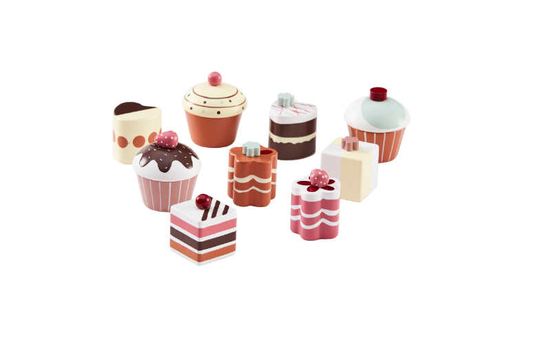 Kuchen Set aus Holz von Kids Concept | Zubehör für Spielküchen und Kaufmannsladen