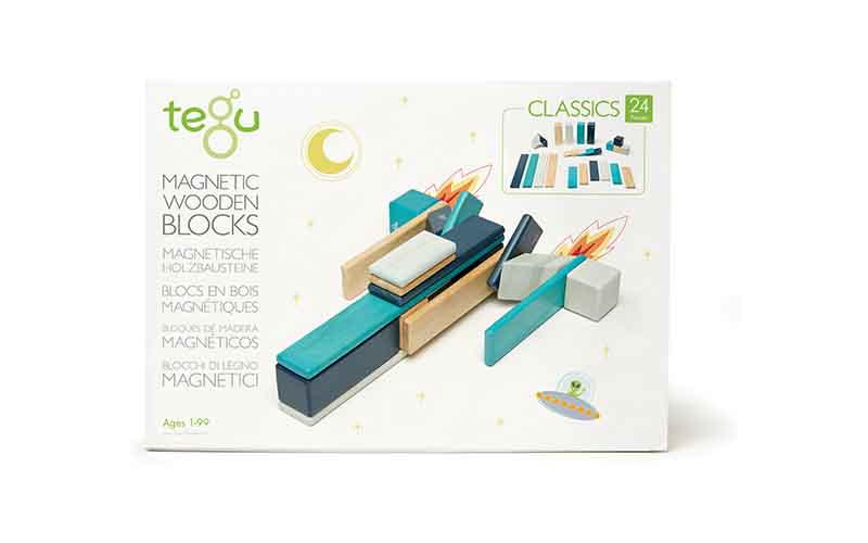Bloques de construcción magnéticos de Tegu 24 bloques de