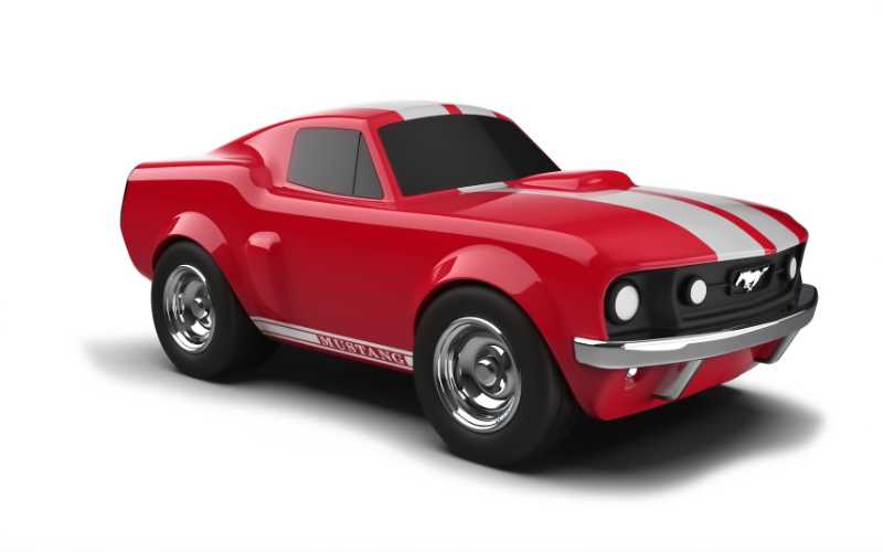 Baghera Ford Mustang in rot | Muscle Car Spielzeugauto
