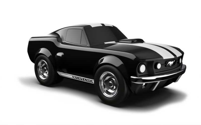 Baghera Ford Mustang in schwarz | Muscle Car Spielzeugauto