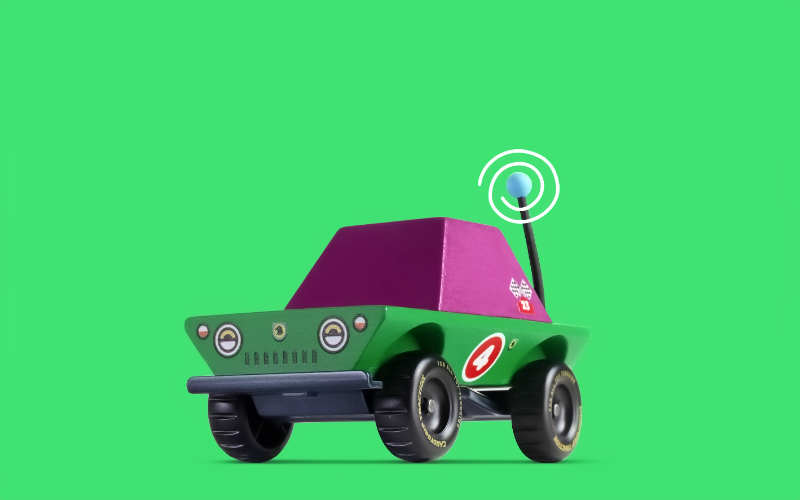 Candycar Holzauto Dundee von Candylab Toys | Toons Spielzeugauto
