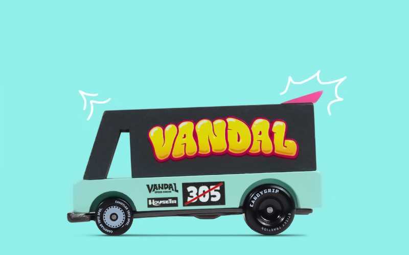 Candycar Holzauto Vandal 305 von Candylab Toys | Toons Spielzeugauto