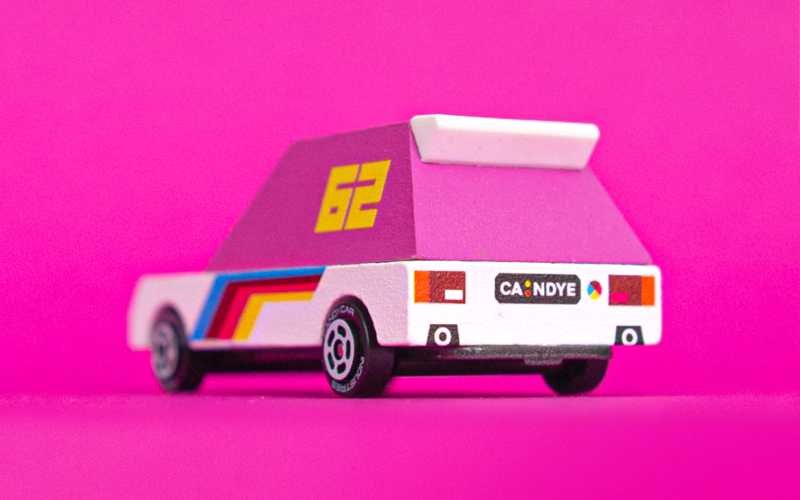 Candycar Toons Pink Racer Candylab Toys Holzauto