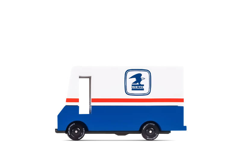 Candylab Toys USPS Vintage Mailvan aus der Candycar Holzauto Serie