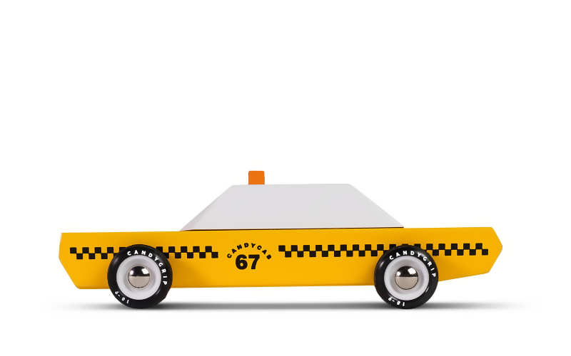 Candylab Toys Candycab Holzauto New York Taxi Yellowcab