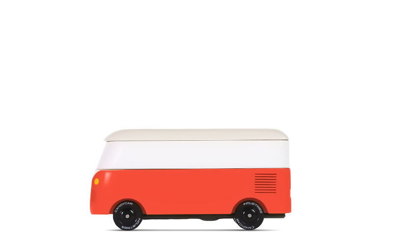 Candylab Toys Candycar Volkswagen VW Bus T1 in Cinnamon rot aus Holz | Spielzeugauto