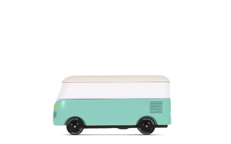 Candylab Toys Candycar Volkswagen VW Bus T1 in Surfline Teal aus Holz | Spielzeugauto