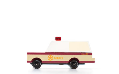 Candylab Toys Sheriff Truck Holzauto aus der Candycar Serie