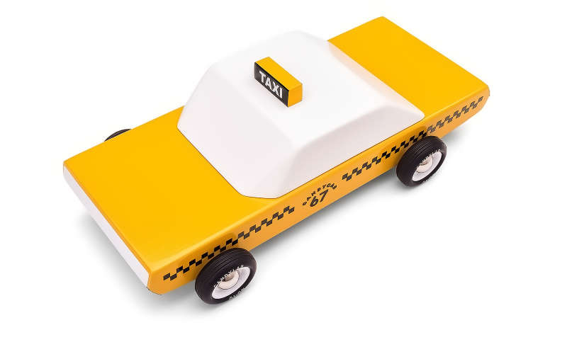 Candylab Toys Taxi Candycab Holz Spielzeugauto
