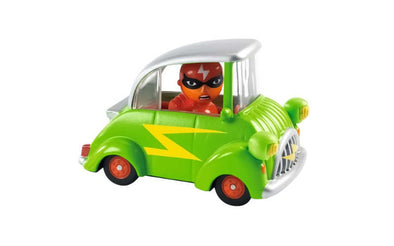 Djeco Crazy Motors Green Flash Spielzeugauto | Diecast Auto zum Spielen