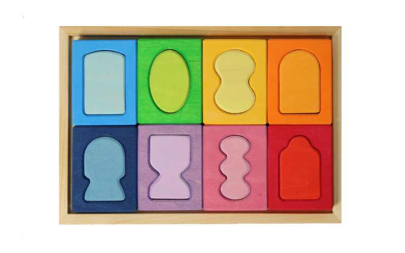 Grimms Bauspiel Fenster Baukasten Holzspielzeug