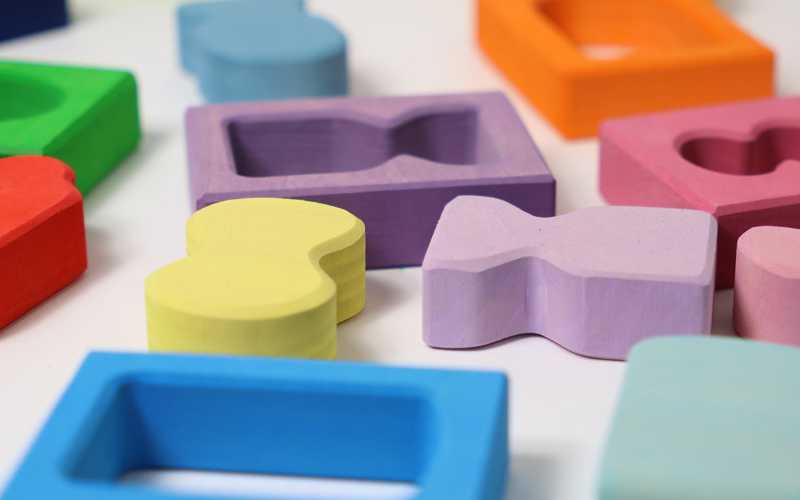 Grimms Fenster Formen Bauspiel Baukasten Holzspielzeug