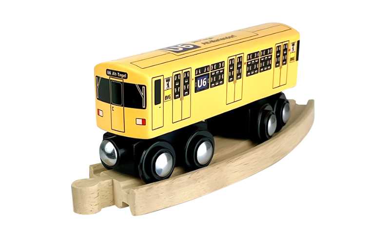 Spielzeugbahn Berliner BVG U-Bahn U6 Holzeisenbahn von Tiny Trainz