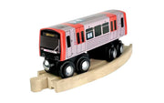 Spielzeugbahn Hamburger Hochbahn U-Bahn U4 Holzeisenbahn von Tiny Trainz