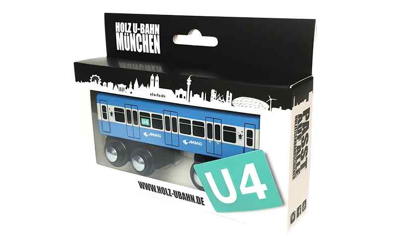 Holzeisenbahn München U-Bahn U4 von Tiny Trainz