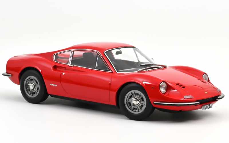 Norev Modellauto Ferrari Dino 246 GT in der Farbe Rot | Maßstab 1:18