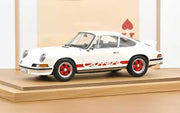 Norev Porsche 911 2.7 RS 1973 Grand Prix in weiss mit rotem Carrera livery | Modellauto im Maßstab 1:12