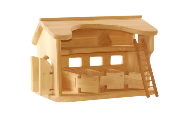 Ostheimer Pferdestall | Holzspielzeug Bauernhof und Scheune für Holzpferde