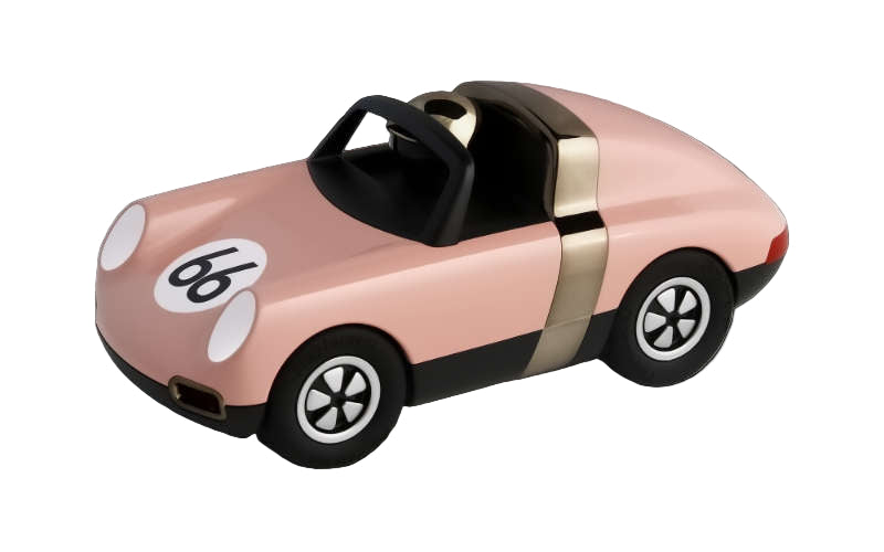 Playforever Luft Pop in Rosa | Ein Spielzeugauto mit Startnummer 66
