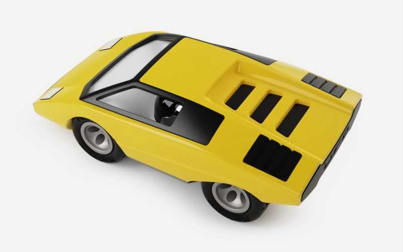 Playforever Ufo Canarina in Gelb | Design Spielzeugauto für Kinder, Sammler und Petrolheads.