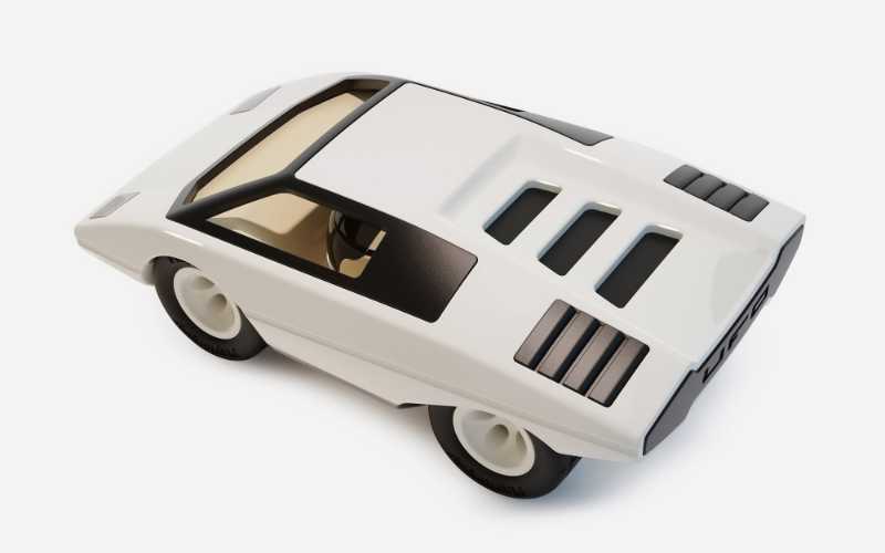 Playforever Ufo Colomba in Weiß | Design Spielzeugauto für Kinder, Sammler und Petrolheads.