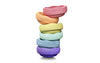 Stapelstein Rainbow Pastell Set: 6 Motorik Balanciersteine für Kinder