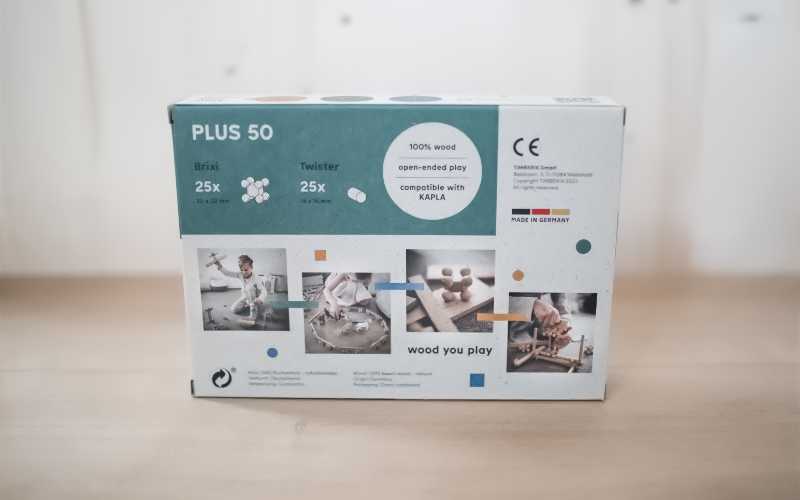 TIMBERIX Plus 50 Verbinder Set | Holzbaustein Verbinder aus Holz
