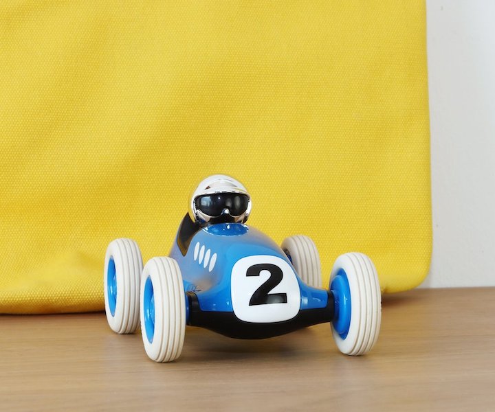 Spielzeugauto Playforever Loretino Monaco blauer Rennwagen