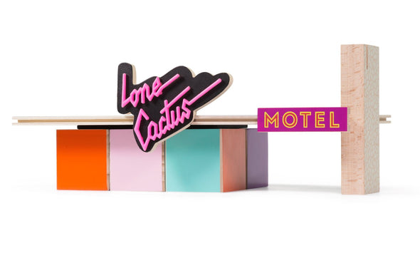 Midcentury Highway Motel aus Holz von Candylab Toys
