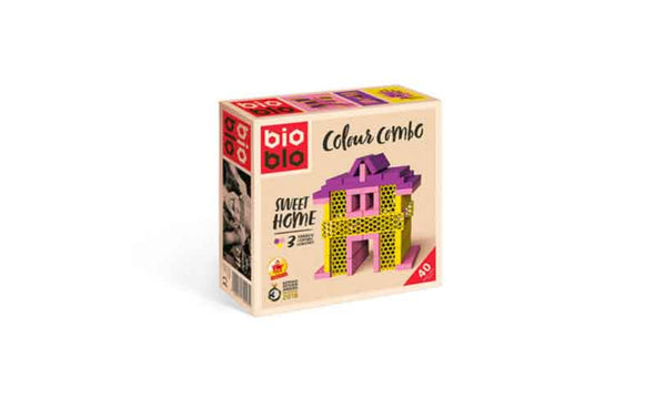 Bausteine Bioblo Sweethome 40 Steine Konstruktionsspielzeug für Kinder