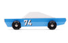 Blaues Muscle Car aus Holz Blu 74 von Candylab Toys