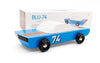 Blaues Holzauto Blu74 von Candylab Toys