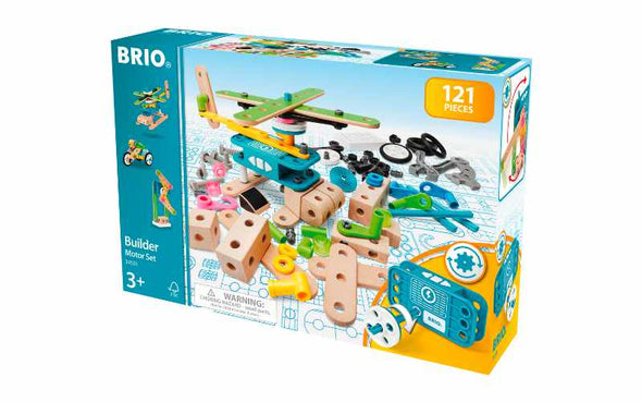 BRIO Builder Motor Konstruktionsspielzeug Set mit 120 Teilen