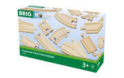 BRIO Eisenbahn mittleres Holzschienen Erweiterungsset für Holzeisenbahn
