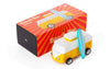 Candylab Toys Beach Bus Sunset Gelb | Holzspielzeug Campervan Verpackung