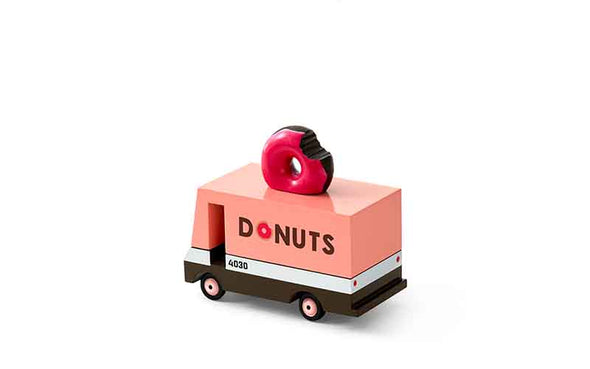 Candylab Toys Candycar Donut Van | Holz-Spielzeugauto aus Buchenholz