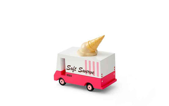 Candylab Toys Candycar Eiswagen Ice Cream Van | Holz-Spielzeugauto aus Buchenholz
