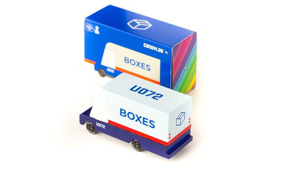Candylab Toys Candycar Mail Van | Holz-Spielzeugauto aus Buchenholz