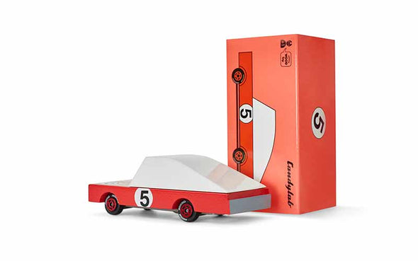 Candylab Toys Candycar Red Racer | Holz-Spielzeugauto aus Buchenholz