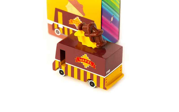 Candylab Toys Candycar Waffel Van | Holz-Spielzeugauto aus Buchenholz