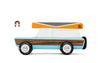 Candylab Toys Pioneer Holzauto im amerikanischen Stil mit magnetischem Kanu
