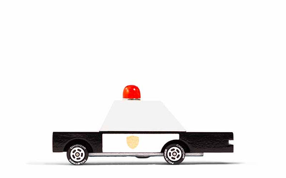 Candylab Toys Police Candycar | Polizei Holzauto für Kinder ab 3 Jahren