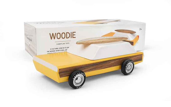 Candylab Toys Woodie Holzspielzeug | Design Holzauto mit Verpackung