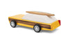 Candylab Toys Woodie Holzspielzeug | Design Holzauto mit magnetischem Surfbrett aus Holz